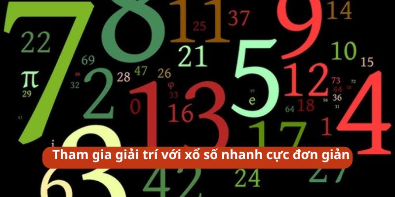 Tham gia giải trí với xổ số nhanh cực đơn giản